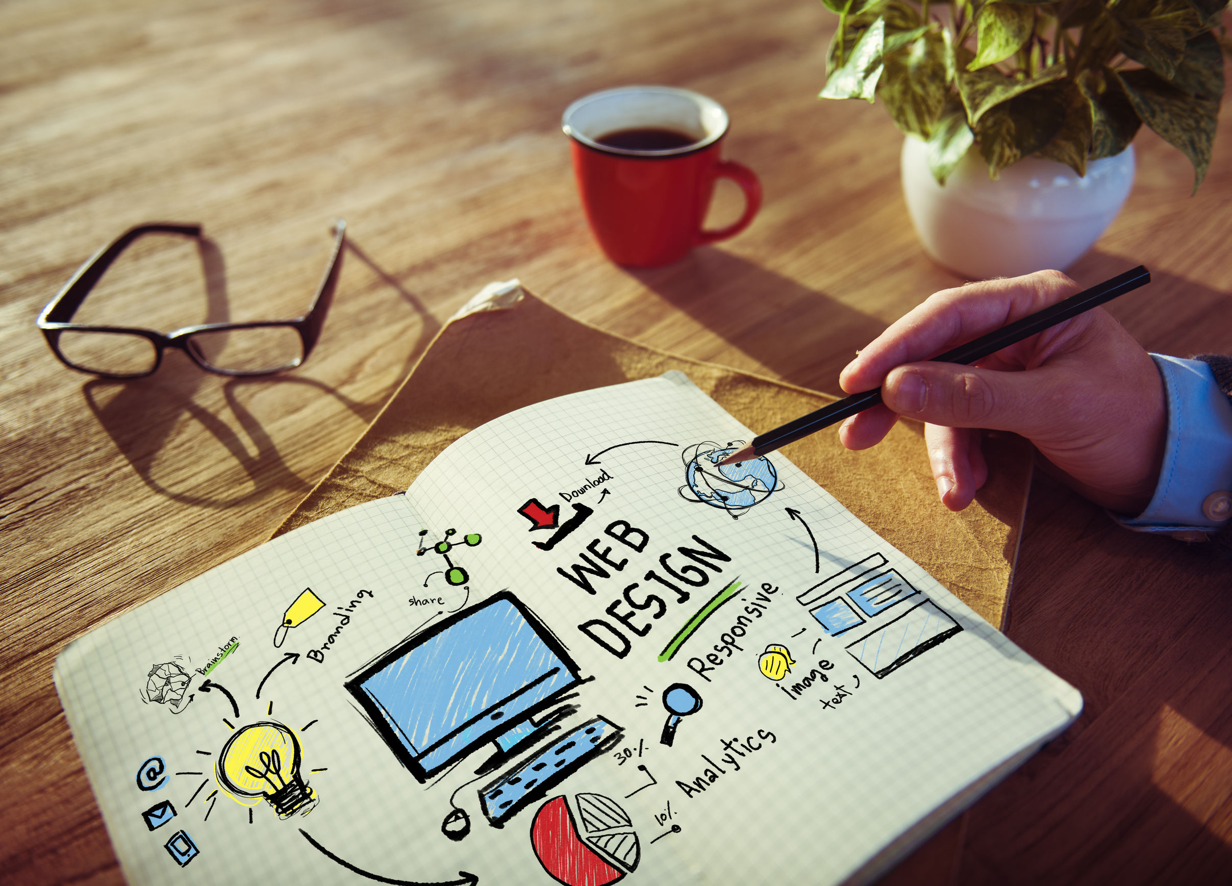 44248955 – content creativity digital graphic layout webdesign webpage concept